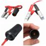 Car High Power Pure Copper Battery with Clip To Cigarette Lighter Female Socket 12V 24V Volt 220W Car Socket Plug Image 2