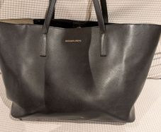 Authentic Michael Kors - Black Big Leather Tote