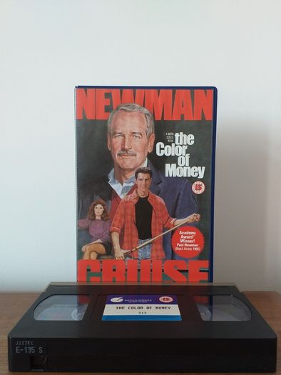 The Colour Of Money BIG BOX VERSION Video Cassette Tape Vhs Pal On A Super High Quality Cassette Tape In Cherry, Mint Condition Next To New