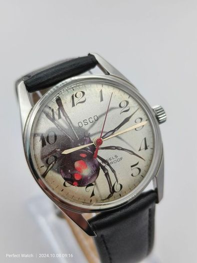 Vintage OSCO Spider 3D Swiss Watch