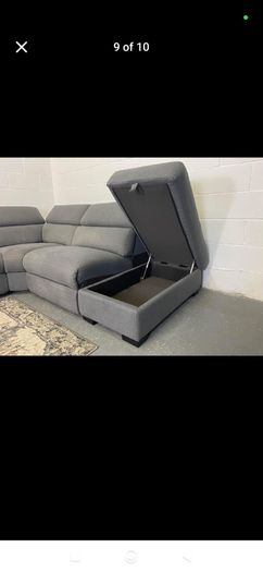 Large corner sofa with storage