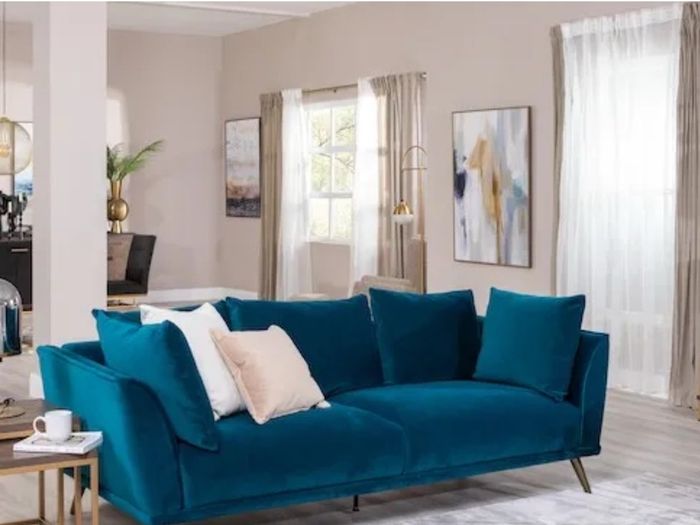 EZ Living Teal Sofa 3 Piece - Katie