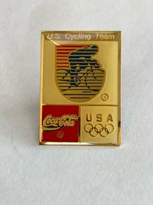 Coca Cola Cycling Olympic pin