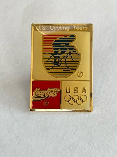 Coca Cola Cycling Olympic pin