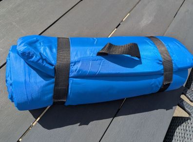 Roll up padded exercise mat