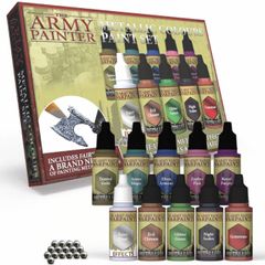 Metallic Colours Paint Set | 10 Acrylic Paints for Collectors in Wargames Miniature Model Painting