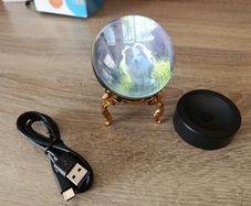 crystal ball that plays videos and pictures