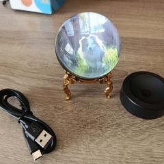 crystal ball that plays videos and pictures