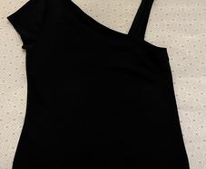 Karen MIllen black one shoulder top