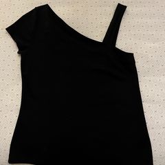 Karen MIllen black one shoulder top