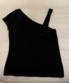 Karen MIllen black one shoulder top