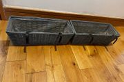 Set of 2 Rattan Style Balcony