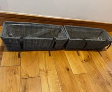 Set of 2 Rattan Style Balcony