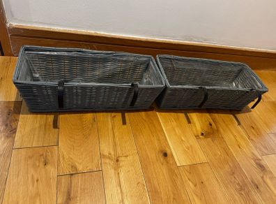 Set of 2 Rattan Style Balcony