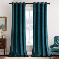 Thick Velvet Curtains for Bedroom 2 Panel Set, Elegant Home Decor