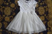 Girls white party dress NEXT 4-5yo