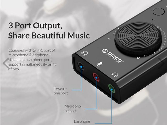 Orico SC2 USB External Sound Card Windows Mac Linux