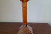 Art Deco Carnival Glass Candlestick