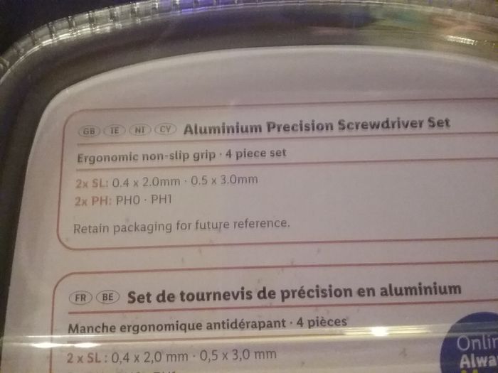 Precision screwdrivers set new.