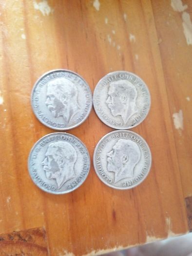 Group GB Silver One Florin Coins