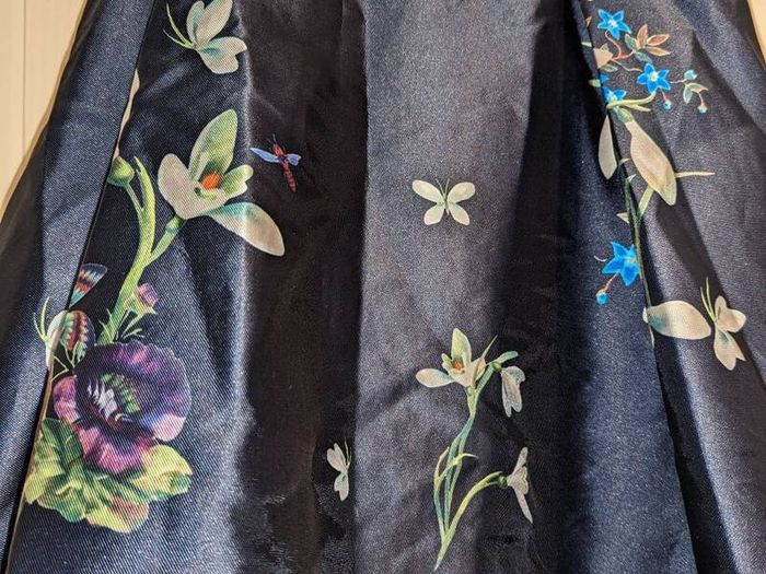 stunning floral midi dress from Marc Angelo