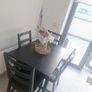 black ikea table and chairs Image 5