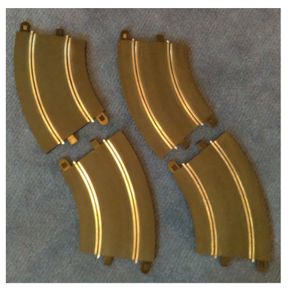 Scalextric C8206:  4x Used Radius 2 Track Curves (R2 Pack)
