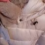 Lebek - Quilted Jacket - Beige with Taupe Faux Fur - UK 12 - BNWT RRP 269 Image 6