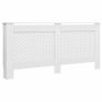 Radiator Covers 2 pcs White 172x19x81.5 cm MDF Image 3