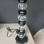 Black and clear glass lamp Image 3