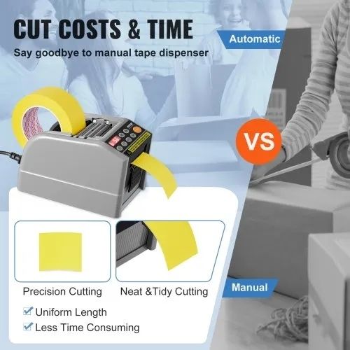 9 Automatic Tape Dispenser Adhesive Electric Tape Cutter Packaging Machine Tape Cutting Machine 6-60mm Tape Width