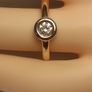 14 ct Yellow Gold with Natural 0.30 carat Natural Diamond Solitaire Ring Image 3
