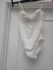 white swim suit