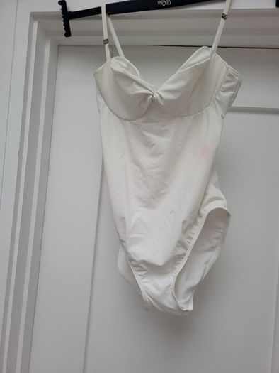 white swim suit