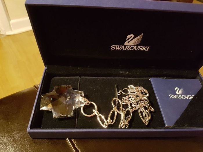 Genuine Swarovski Cross Pendant on 16 inch Chain