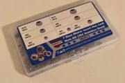 Nylon Insert Lock Nuts Kit 180pcs M3-M12 Stainless Steel