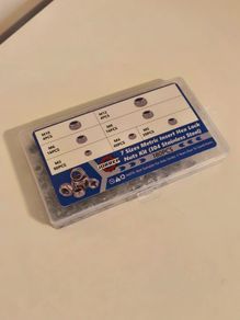 Nylon Insert Lock Nuts Kit 180pcs M3-M12 Stainless Steel