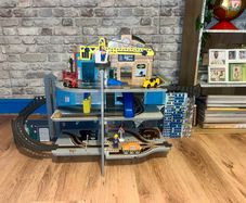 Xl wooden construction play garage