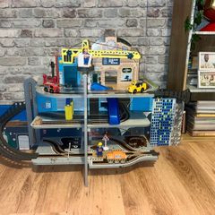 Xl wooden construction play garage