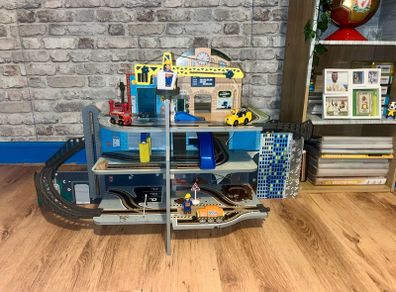 Xl wooden construction play garage