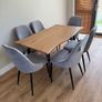 Extendable dining table with chairs on sale Image 8