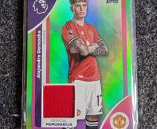 Topps Premier League Trading Cards Alejandro Garnacho 76/99 Player-worn Relic Patch