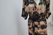 brown &amp; green tones dress - reduced