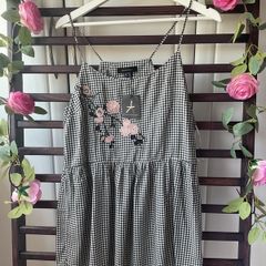 top Bnwt size 12 black & white gingham top primark