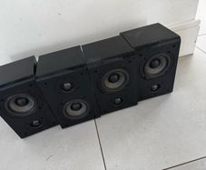 4 bookshelf speakers, passive connection
