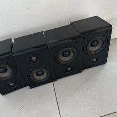 4 bookshelf speakers, passive connection