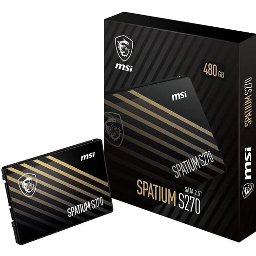 New! -  Msi Spatium S270 Ssd 480gb - Sata 3 2.5"