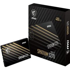 New! -  Msi Spatium S270 Ssd 480gb - Sata 3 2.5"