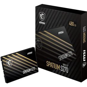 New! -  Msi Spatium S270 Ssd 480gb - Sata 3 2.5"