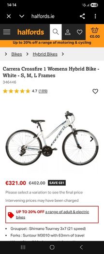 CARRERA Crossfire 28" Bike